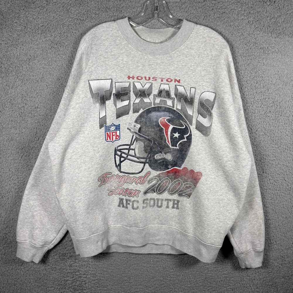 Abercrombie & Fitch Houston Texans NFL Inaugural 2002 Season Sweatshirt Mens L